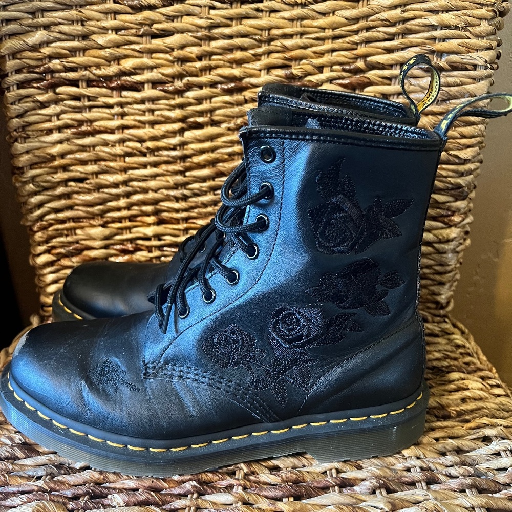 Dr. Martens Embroidered Boots